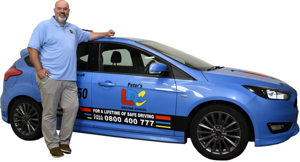 Peter Bailey's driving school car